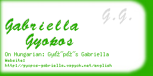 gabriella gyopos business card